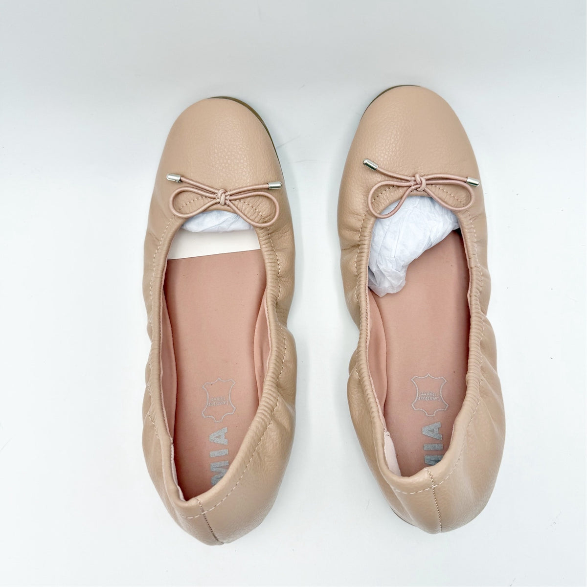 MIA Womens URI Ballet Flats Size 7.5 M Blush Pink Leather NWOB