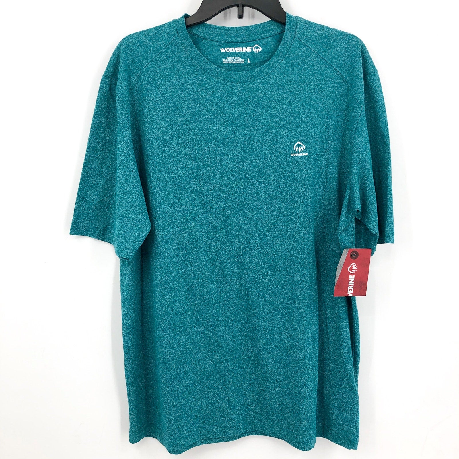 WOLVERINE Men's Edge Short Sleeve Wicking Tee Large Legion Blue Heather NWT