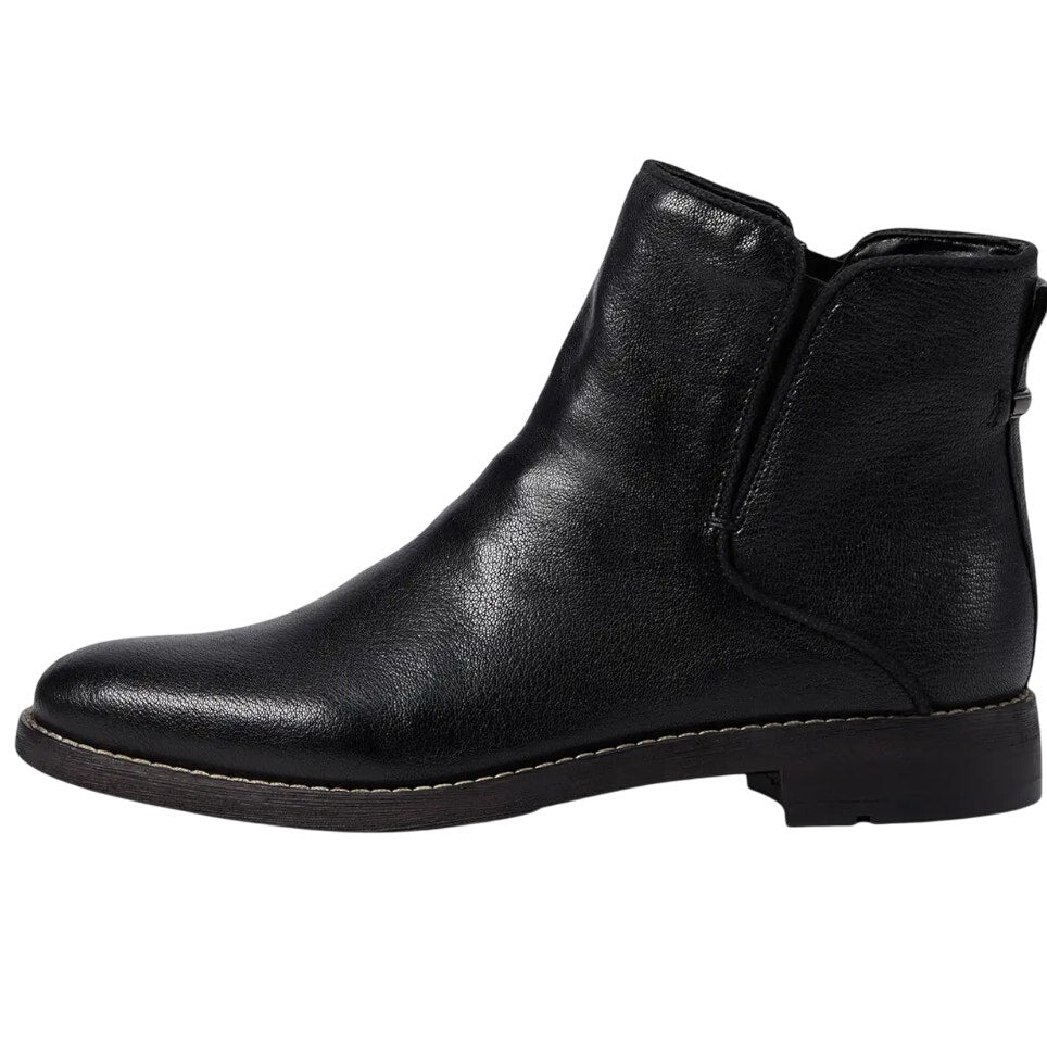 Franco Sarto Womens Marcus Ankle Bootie Size 7 M EU 37 Black Leather Boots NIB