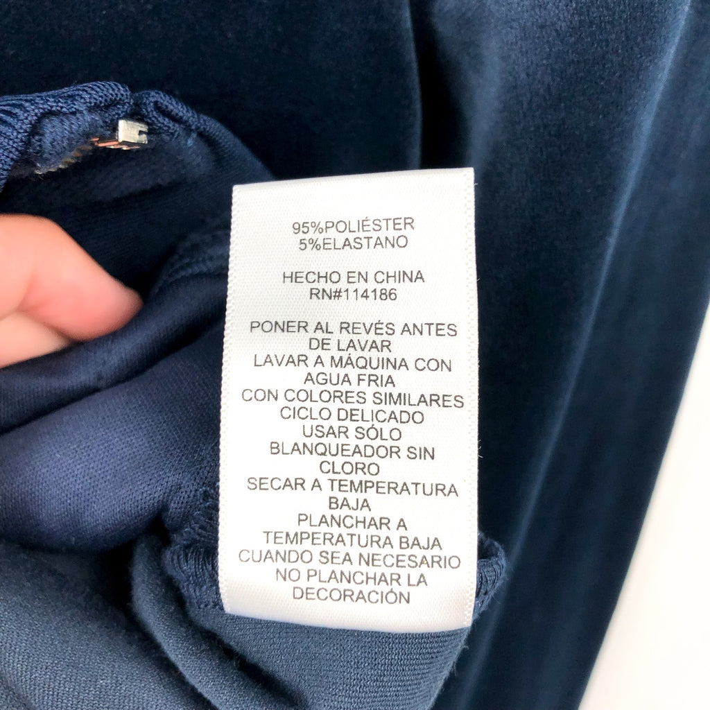 JUICY COUTURE Women's OG Big Bling Velour Hoodie Medium Regal Blue Zip NWT