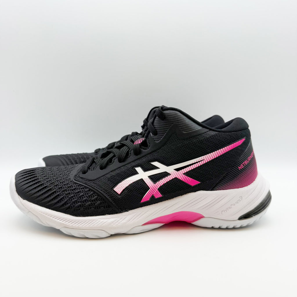ASICS Womens Netburner Ballistic Ff Mt 3 Volleyball Shoes US 7 Black Pink NWOB