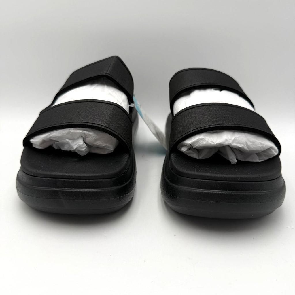 Reef Womens Cushion Bondi 2 Bar Slide Sandals Size 10 EU 41 Black Platform NWT