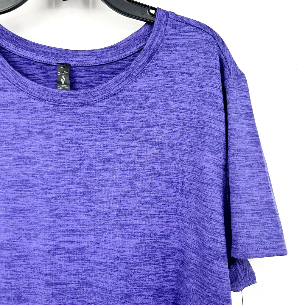 SKECHERS Women's GO DRI Swift Tunic Tee Medium Purple Short Sleeve NWT