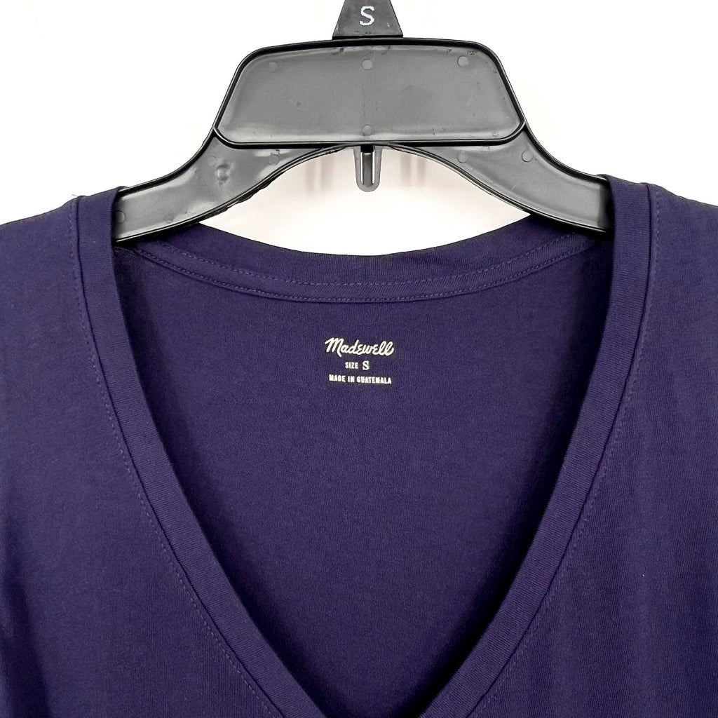 MADEWELL Women's Northside V-Neck Tank Top Small Blue Juniper Berry P2708 NWT