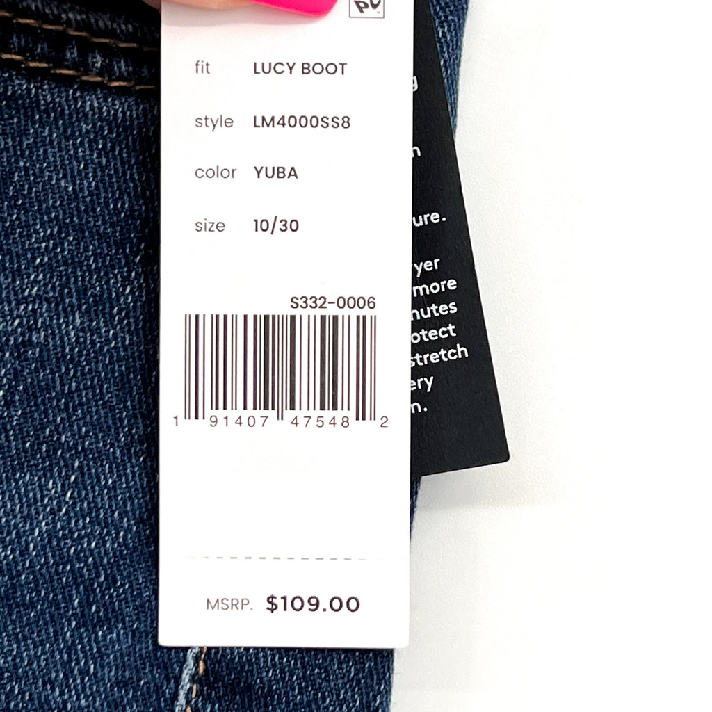 Liverpool Women's Lucy Bootcut Jeans Size 10/30 Yuba Blue Mid Rise Denim NWT