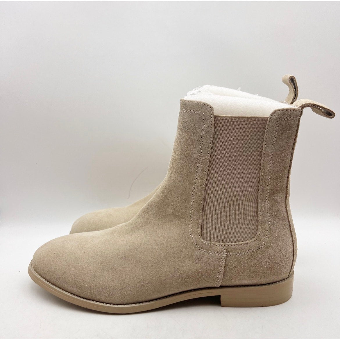 Saint Morta Mens Nomad Chelsea Boots Size 11 Light Stone Grey Round Toe NIB