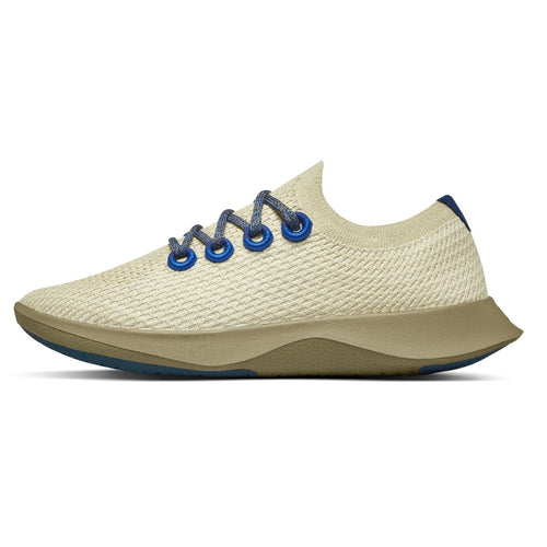 AllBirds Womens Tree Dasher 1 Casual Sneakers Size 5.5 Seek Beige Blue NIB