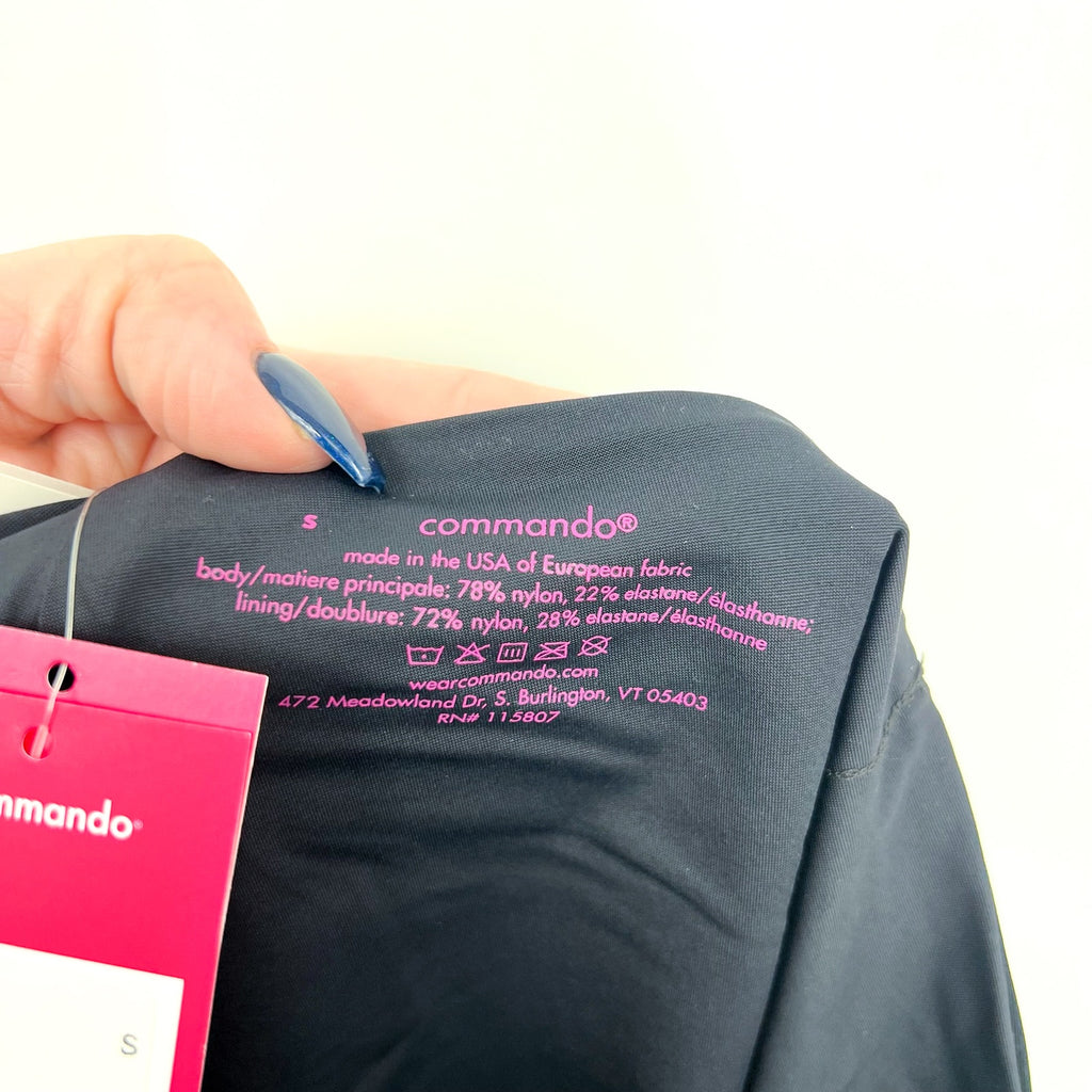 COMMANDO Women's Classic Microfiber Tights Small Black Stretch Opaque NWT