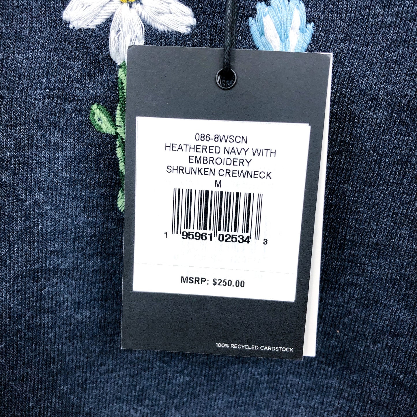 RE/DONE Shrunken Crewneck Sweater Blue XS