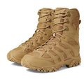 Merrell Work Moab 3 8" Tactical Zip Boots Mens 6.5 Womens 8 Tan Leather WP NIB