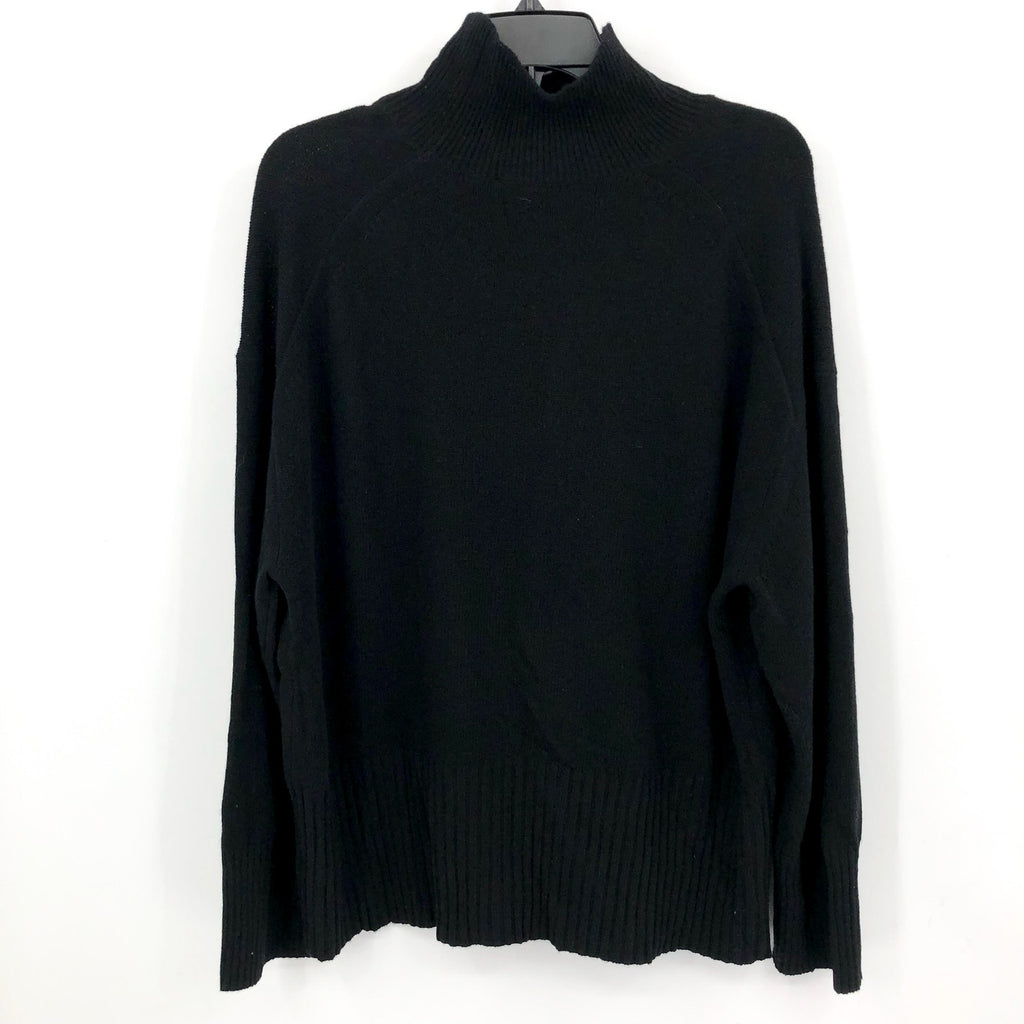 Everlane Womens The Cashmere Oversized Turtleneck Sweater Large Core Black NWT