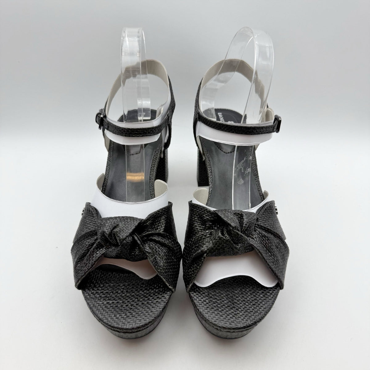 Bandolino Womens Prezley Heeled Sandals Size 10 M EU 40.5 Black Party NIB