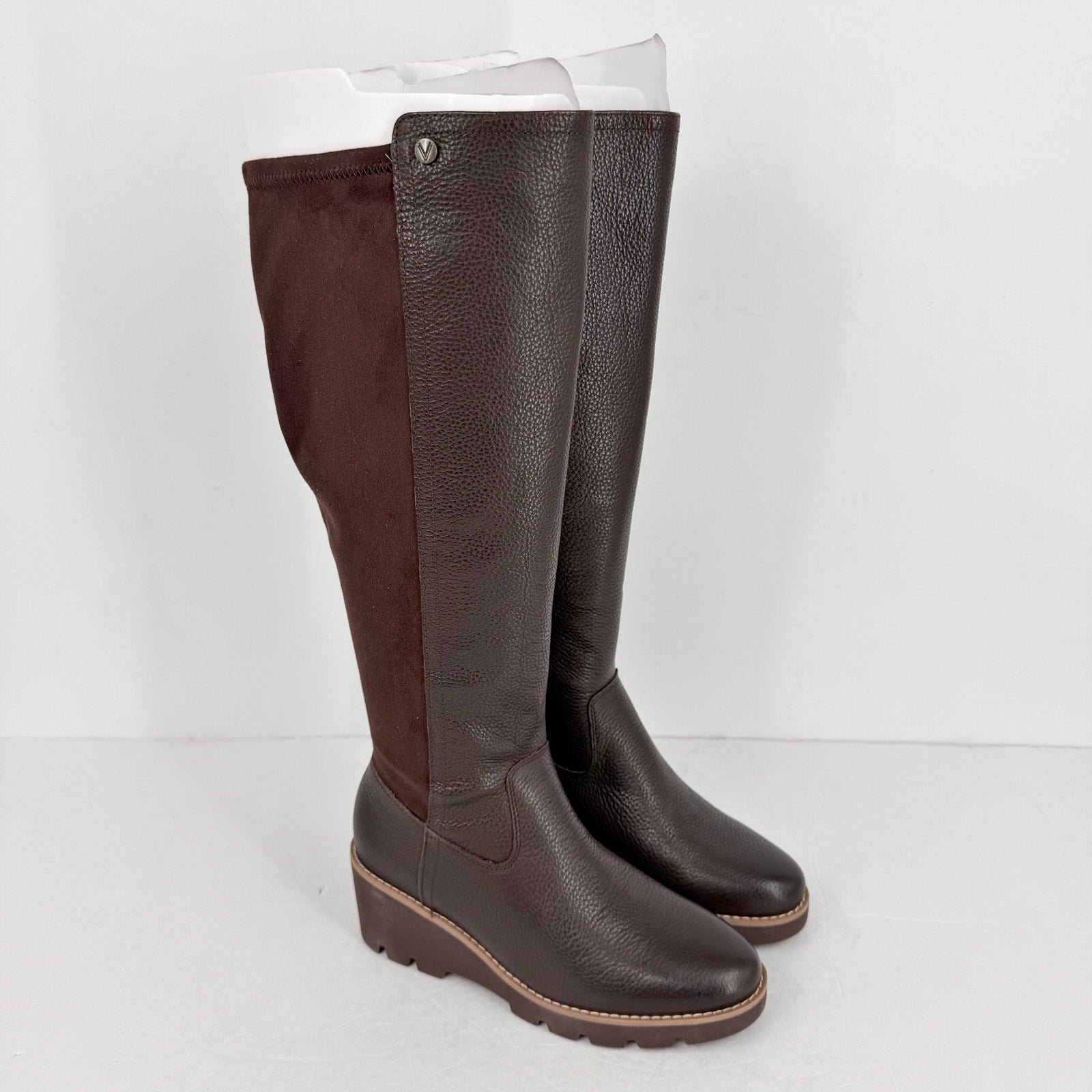 VIONIC Womens Ashland High Shaft Boots US 5 EU 35 Brown Leather NWOB