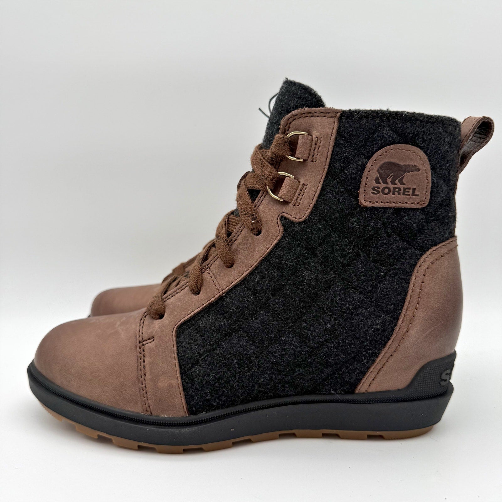 Sorel Womens Evie ll NW Ankle Bootie US 7.5 EU 38.5 Tan Suede Waterproof NIB