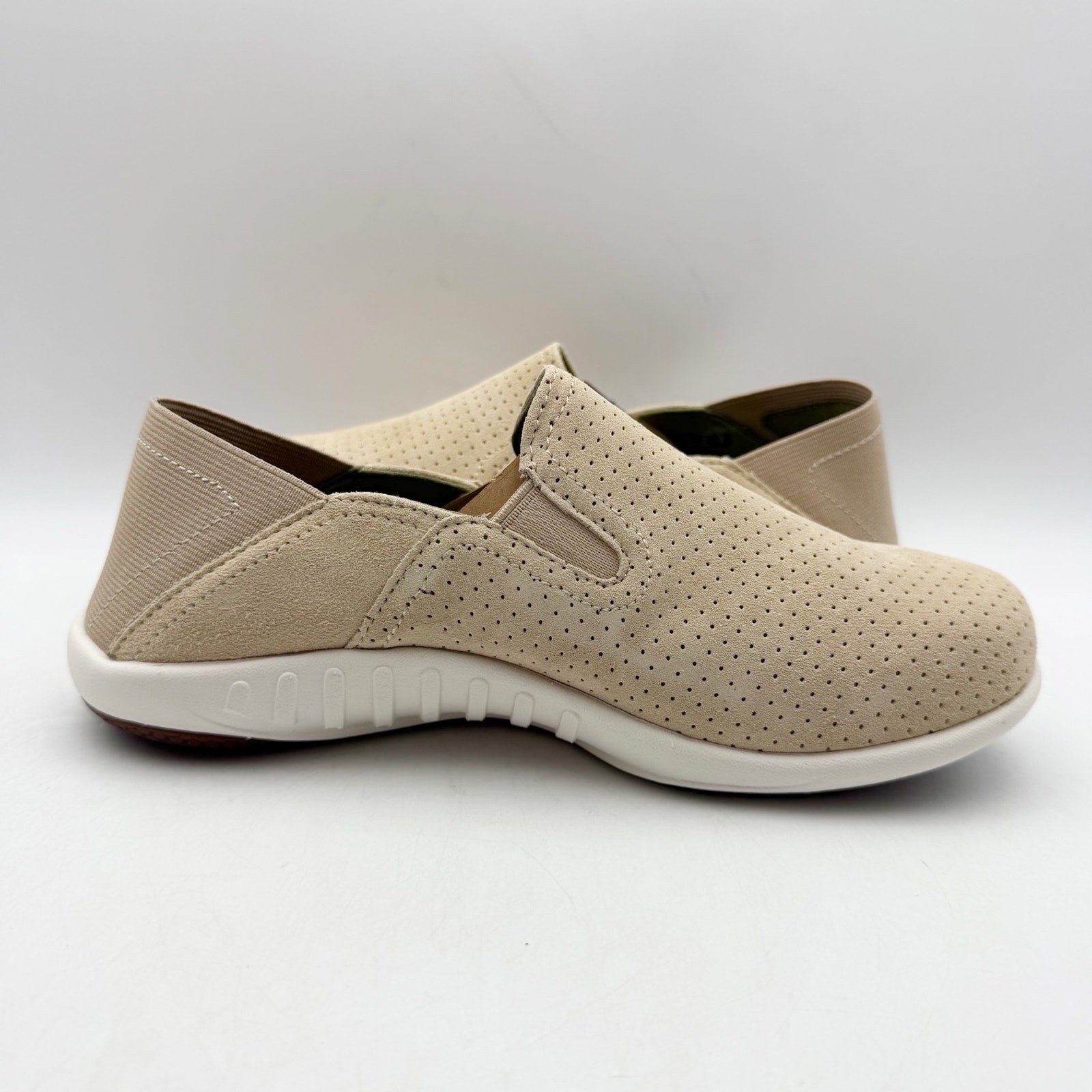 Spenco Waco Womens Siesta Convertible Shoes SIZE 6 Tan Suede Casual NIB