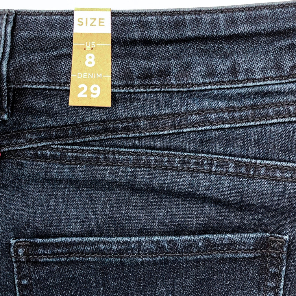 PRANA Women's Buxton Jeans Size 8 29x27 Deep Blue Stretch Mid-Rise Boyfriend NWT