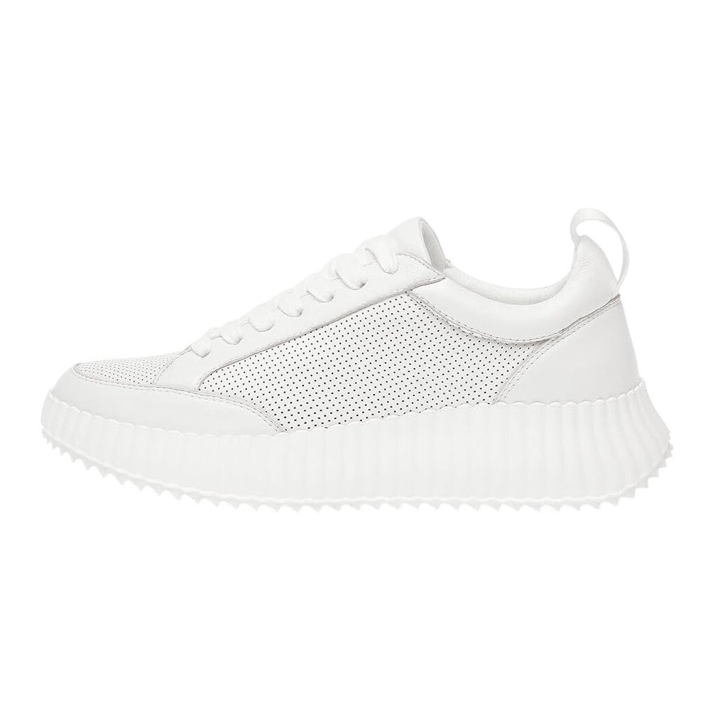 Steve Madden Womens Shock Sneakers US 7.5 M White Leather Platform NIB