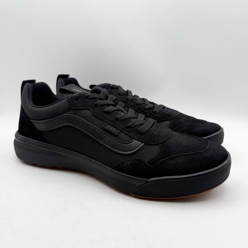 VANS Mens Range EXP Casual Sneakers Size 10.5 Black Suede Lace Up NWOB