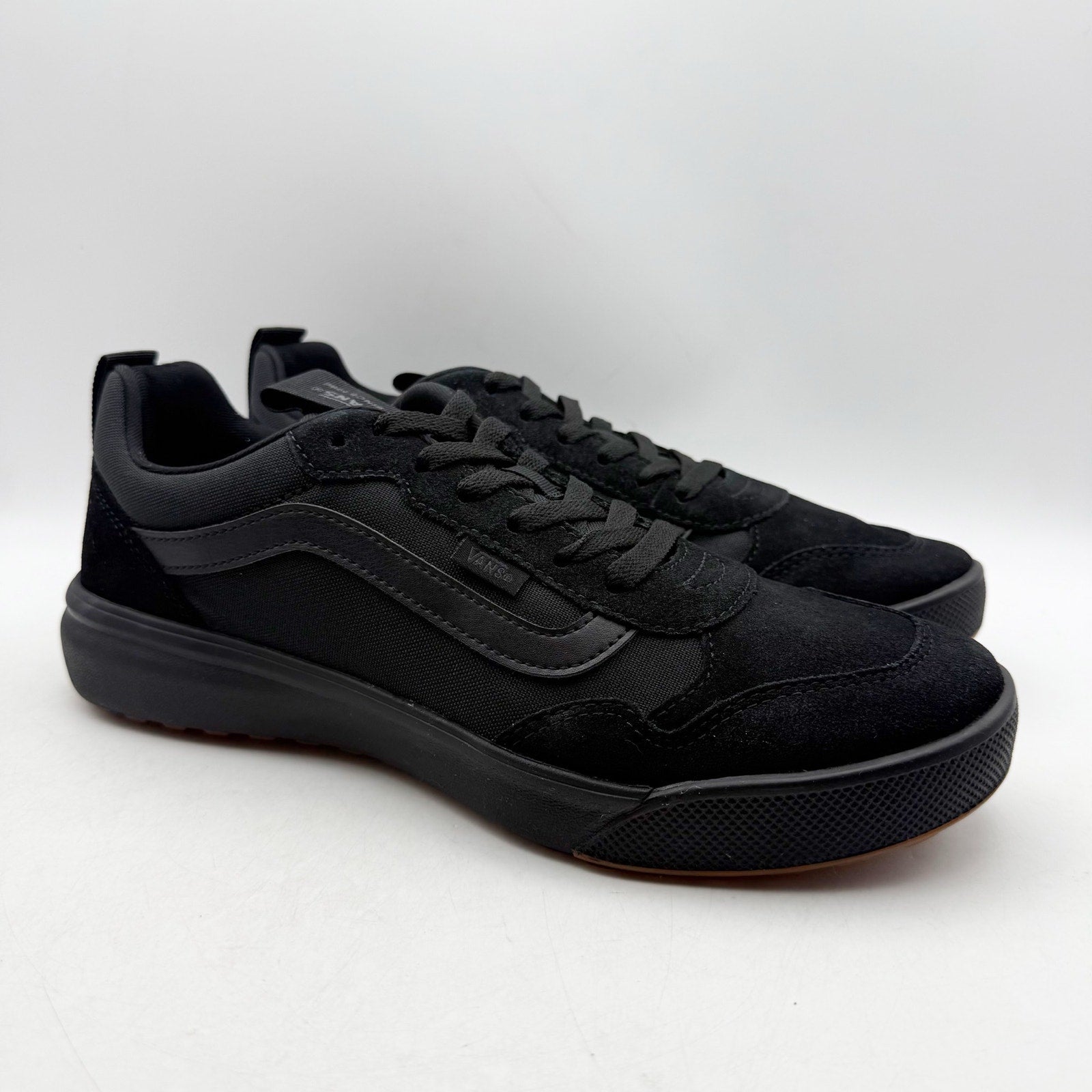 VANS Mens Range EXP Casual Sneakers Size 10.5 Black Suede Lace Up NWOB