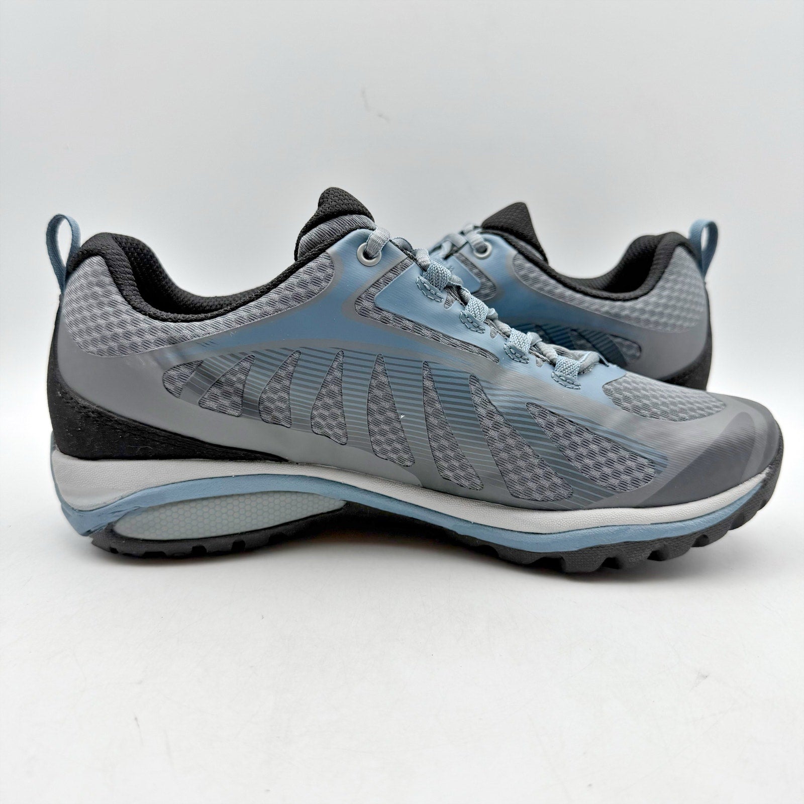 Merrell Womens Siren Edge 3 Hiking Shoes Size 7.5 WIDE Blue Grey Waterproof NWOB
