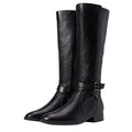 Naturalizer Womens Rena Knee High Boot 8.5M Wide Calf EU 38.5 Black Leather NWOB