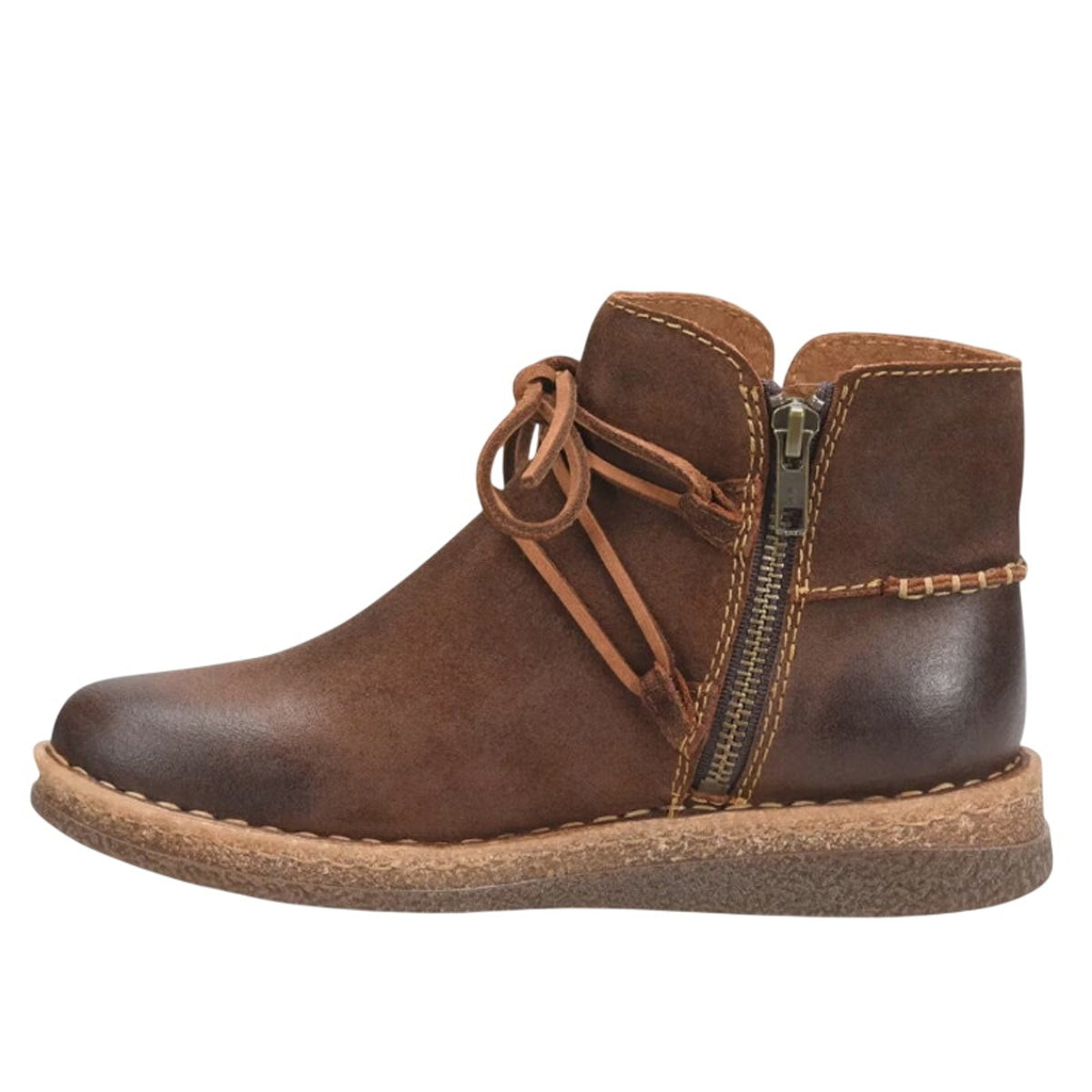 Born Womens Calyn Ankle Booties Size 9.5 EU 41 Brown Suede Boots NIB