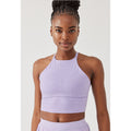 OUTDOOR VOICES Women's TechSweat Tank Top XL Wisteria Purple Criss-Cross NWT