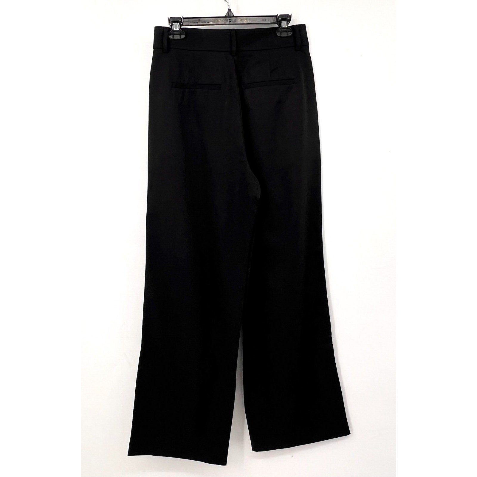 Everlane Womens The Way-High Drape Pant Size 8 Black 31" INSEAM Pleated NWT