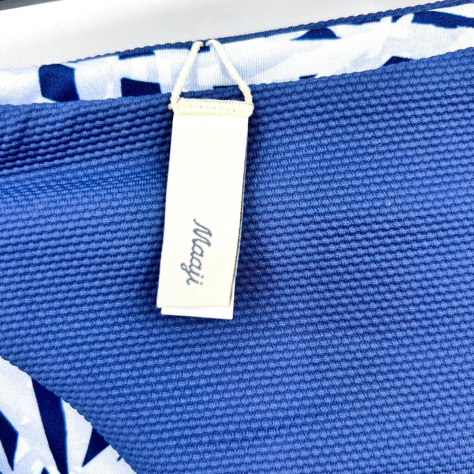 MAAJI Women's Sublimity Reversible Bikini Bottom Medium Indigo Blue Printed NWT