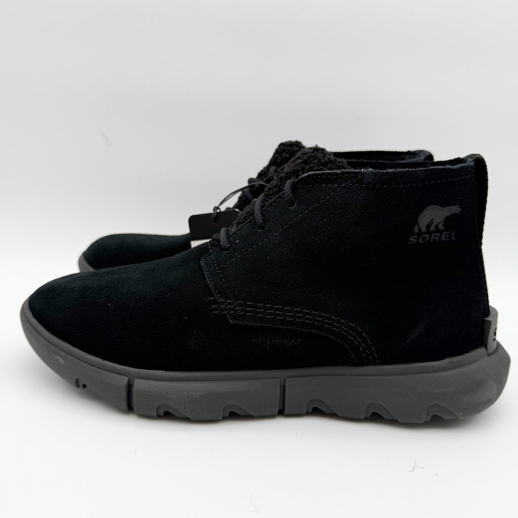 Sorel Women Explorer Next Drift Bootie US 6.5 EU 37.5 Black Suede Waterproof NIB