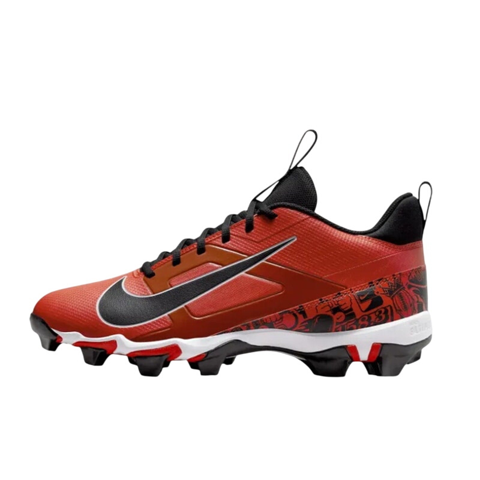 Nike Men's Alpha Menace 4 Shark SE Football Cleats Size 12 Red Black NWOB