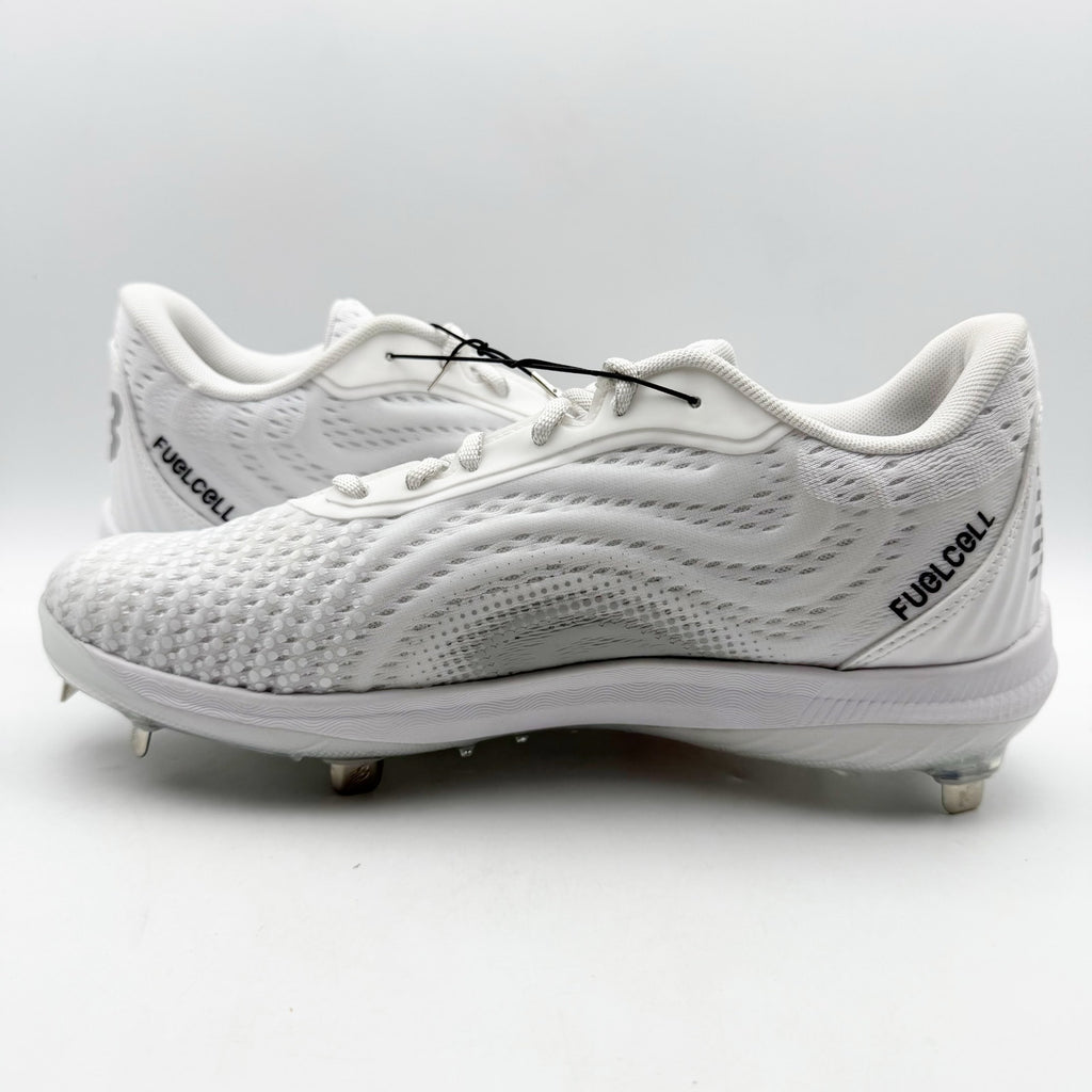 New Balance Mens FuelCell 4040v7 Cleats Size 12 White Black Metal Baseball NWOB