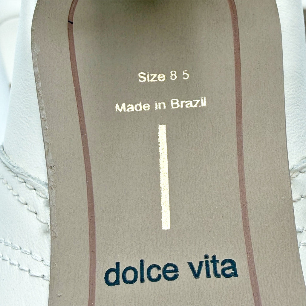 Dolce Vita Womens Tavla Short Western Boots Size 8.5 M Off White Leather NWOB