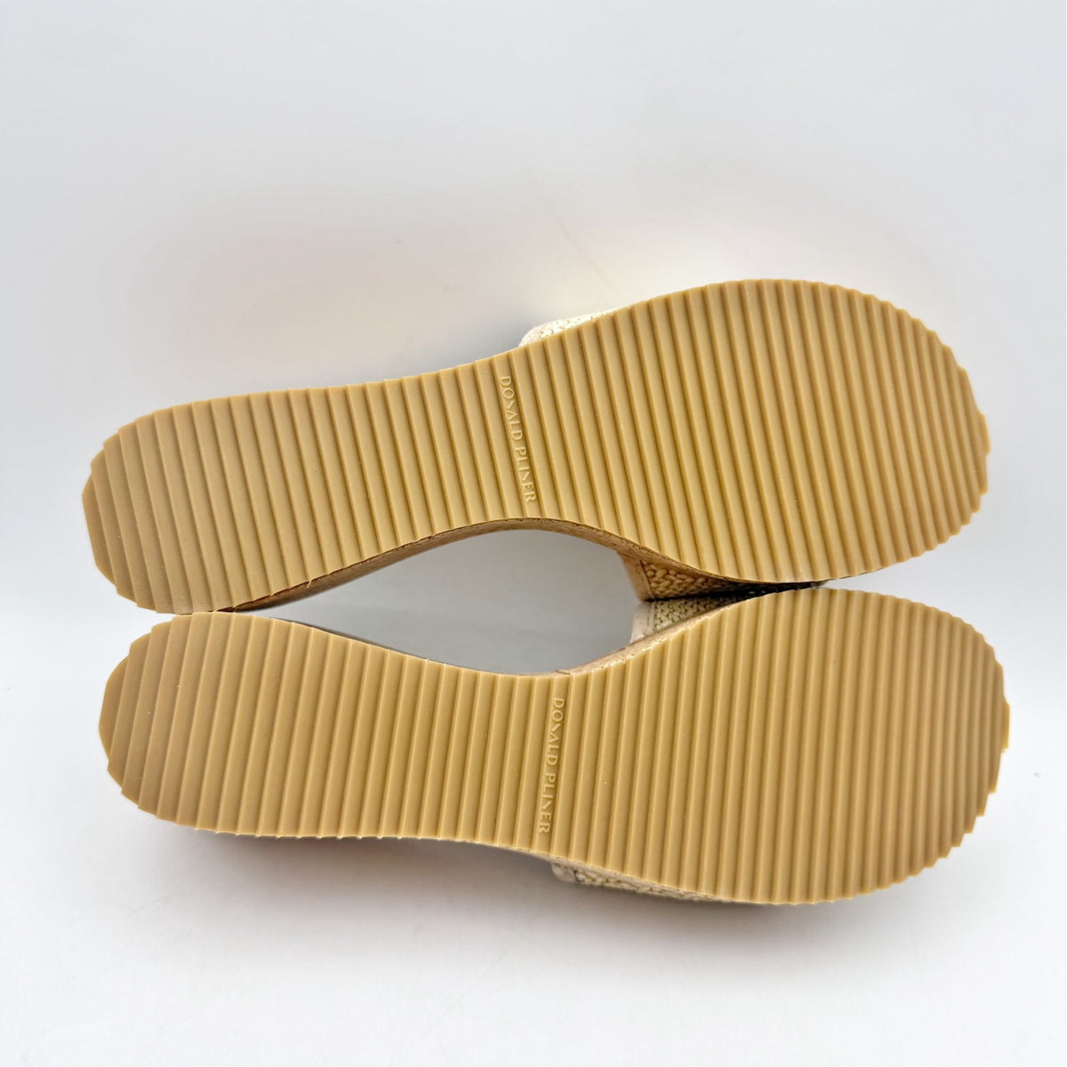 Donald Pliner Womens Silli Wedge Sandal Size 9.5 M Tan Jute NWOB