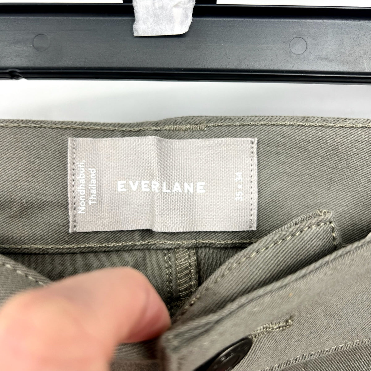 EVERLANE Men's The Performance 5-Pocket Pants 35x34 Green Chinos NWT