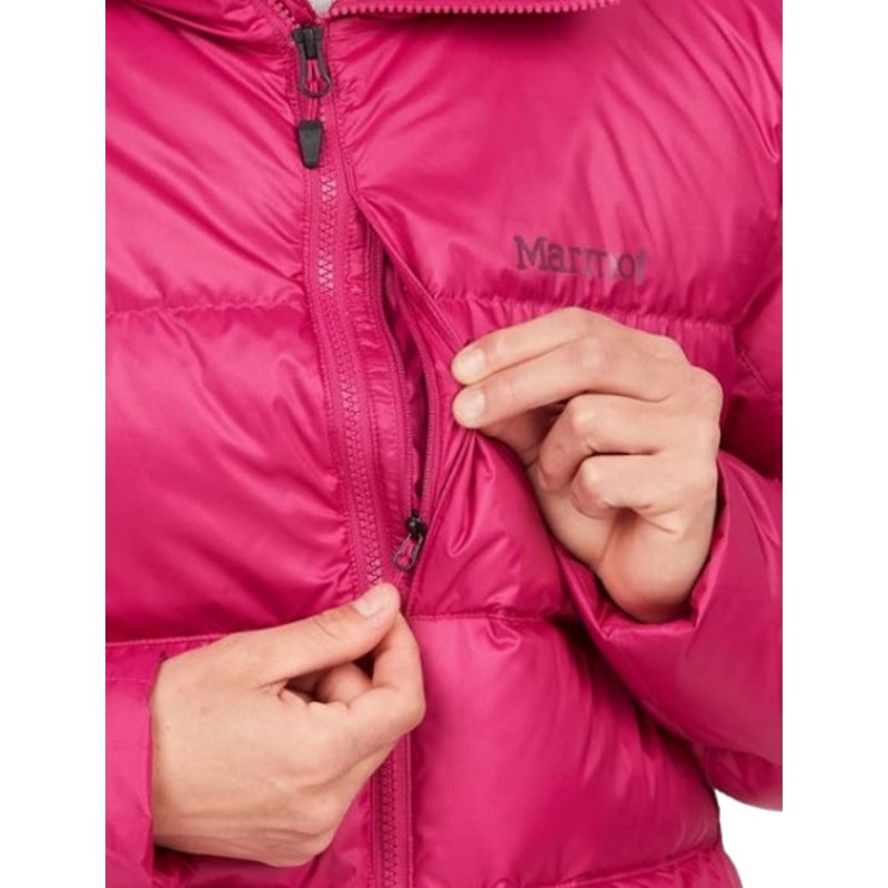 MARMOT Women's Guides Down Hoody Coat XS Pink Bright Fuchsia Puffer NWT