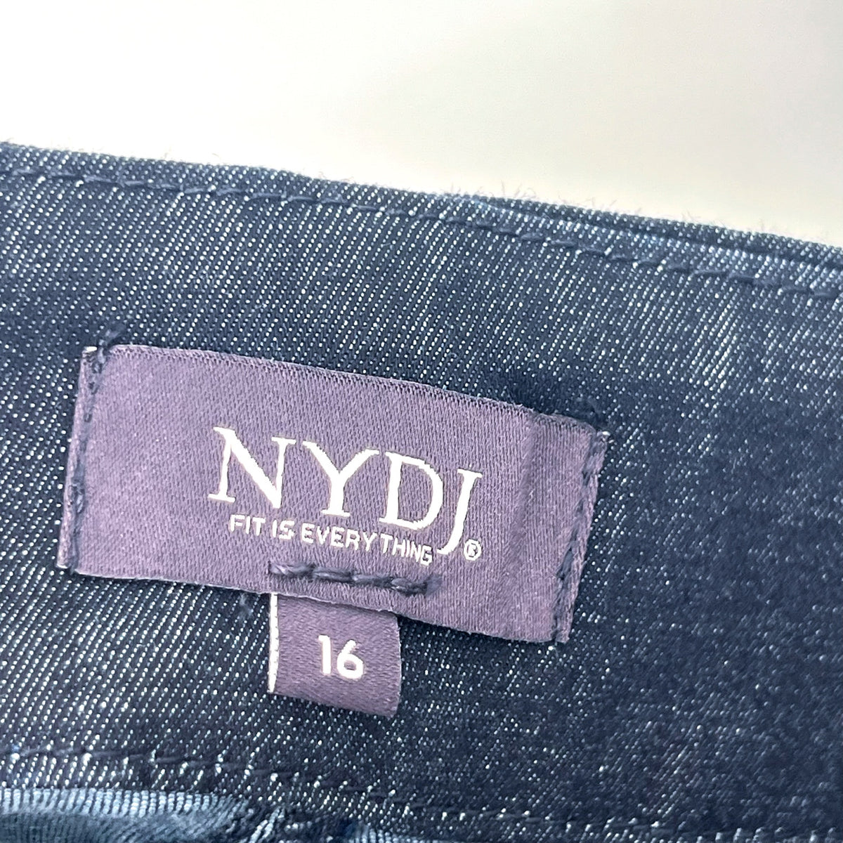 NYDJ Women's Mona Wide Leg Ankle Trouser Jeans Size 16 Deep Blue Rinse NWT