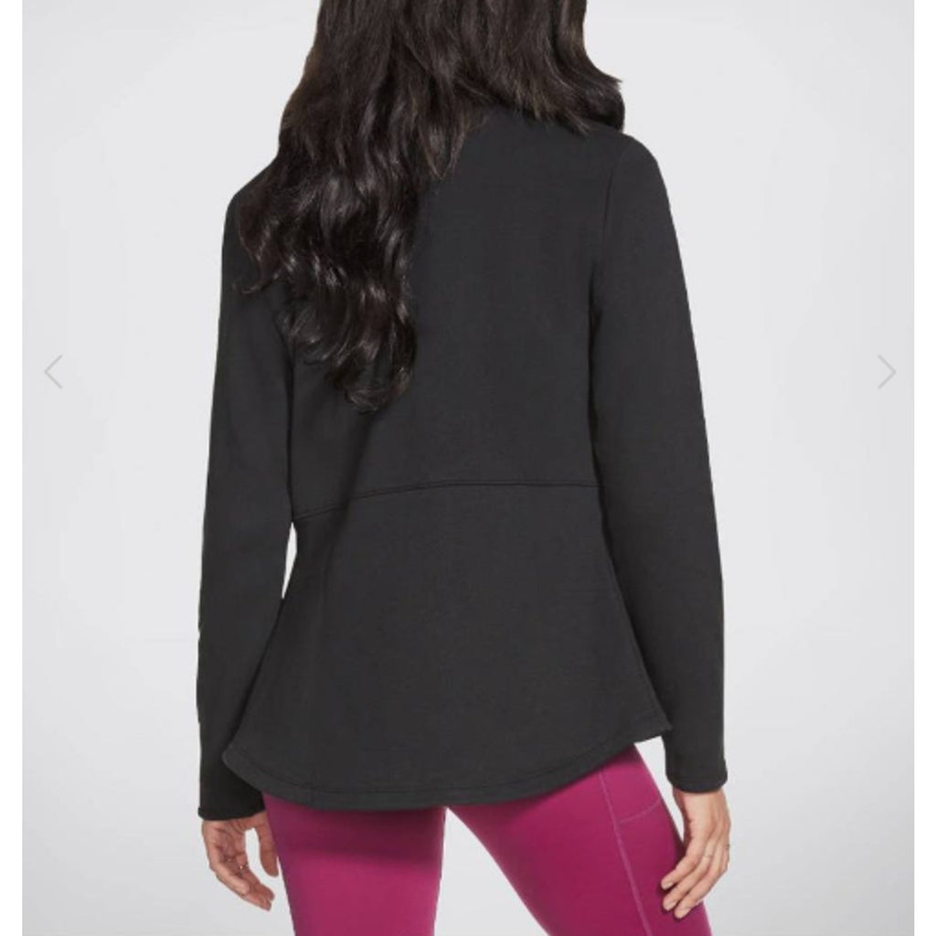 SKECHERS Women's GO Snuggle Full Zip Jacket Small Bold Black Long Sleeve NWT