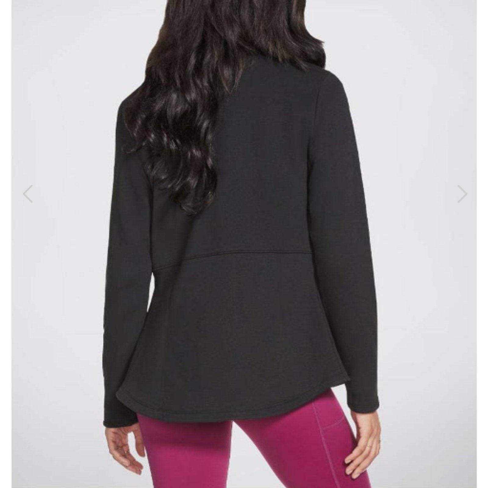 SKECHERS Women's GO Snuggle Full Zip Jacket Small Bold Black Long Sleeve NWT