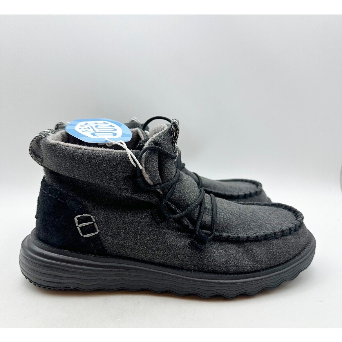 Hey Dude Womens Reyes Ankle Boots Size 8 EU 39 Black Gray NIB