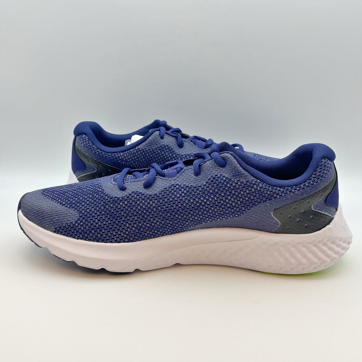 Under Armour Mens Charged Rogue 3 Athletic Shoe Size 10.5 Black Blue Running NIB