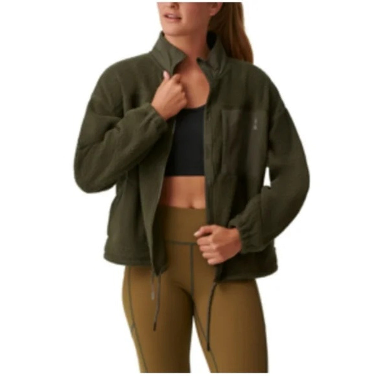 BASS OUTDOORS Women's Coastal Sherpa Jacket XS Green Fleece Outdoor NWT
