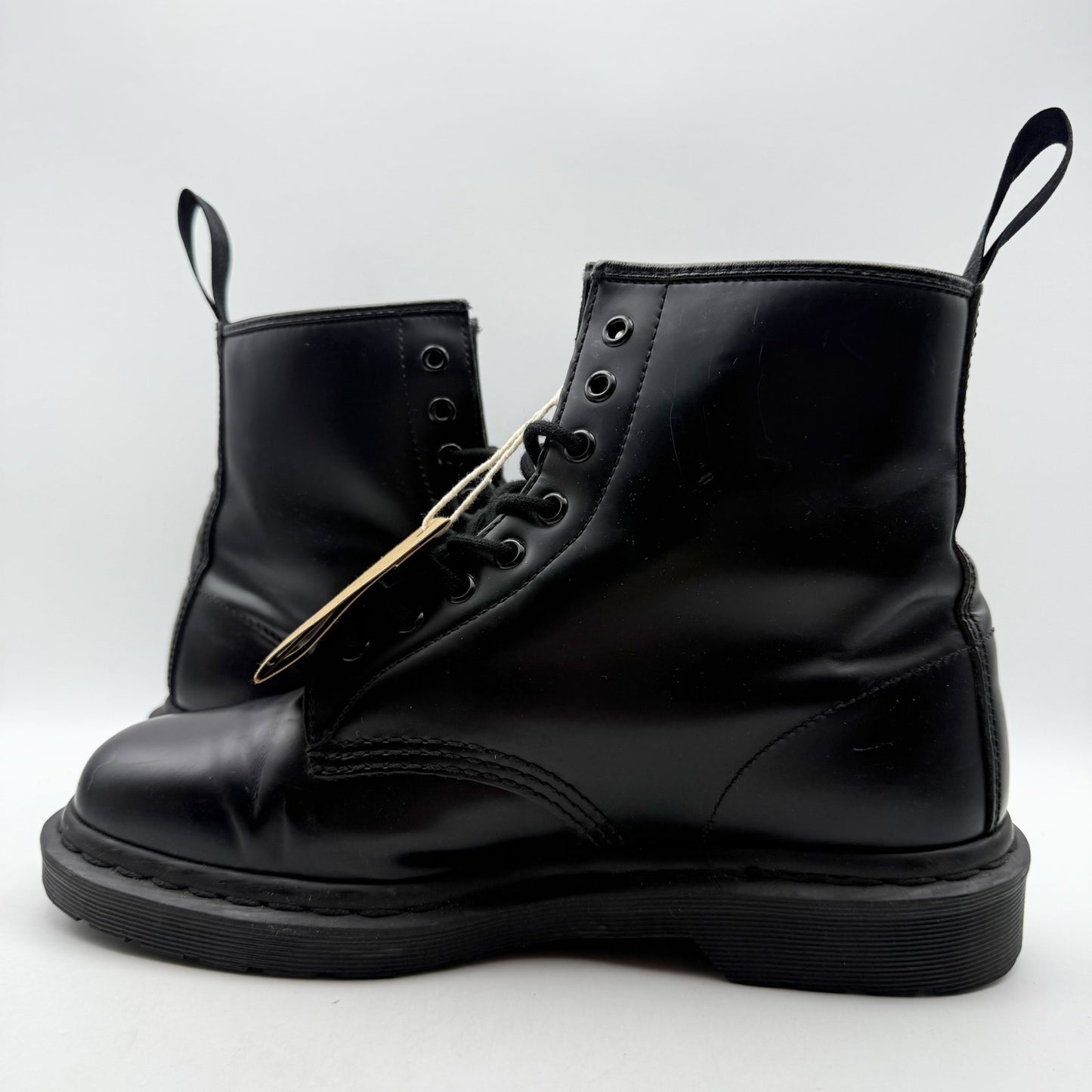 Dr. Martens Womens 1460 Mono Lace Up Boots US 10 EU 42 Black Smooth Leather NIB