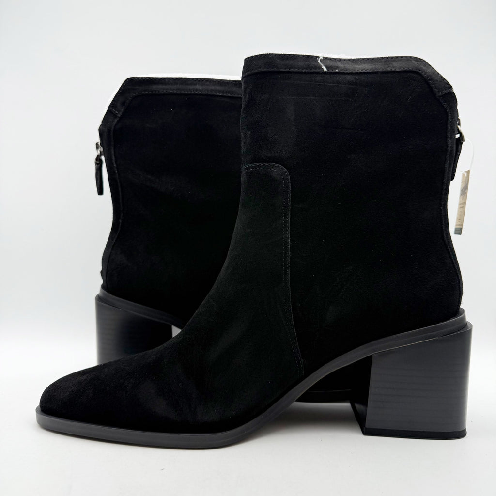 Vince Camuto Womens Kortimy Ankle Boots US 12 M EU 43.5 Black Suede NIB