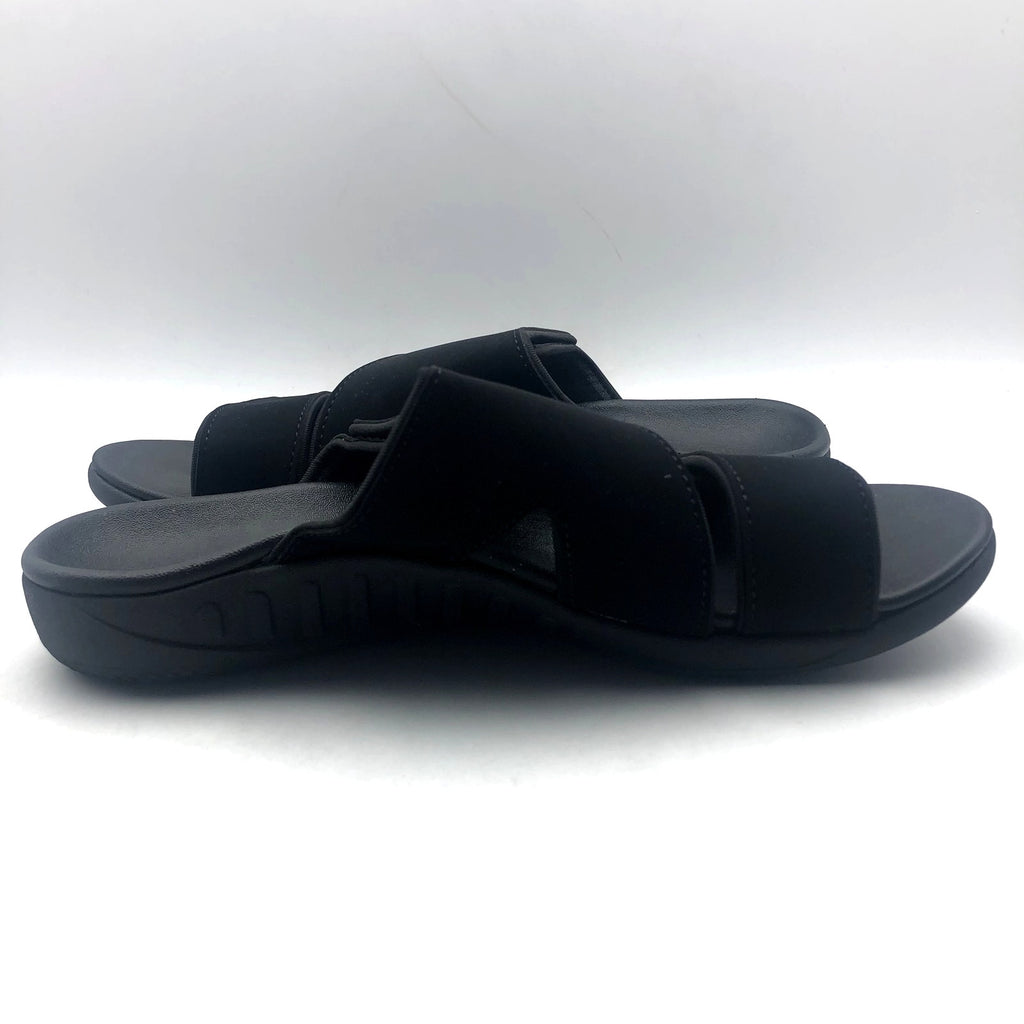 Spenco Womens KHOLO NUEVO Comfort Slide Sandals Size 9.5B Black NWT