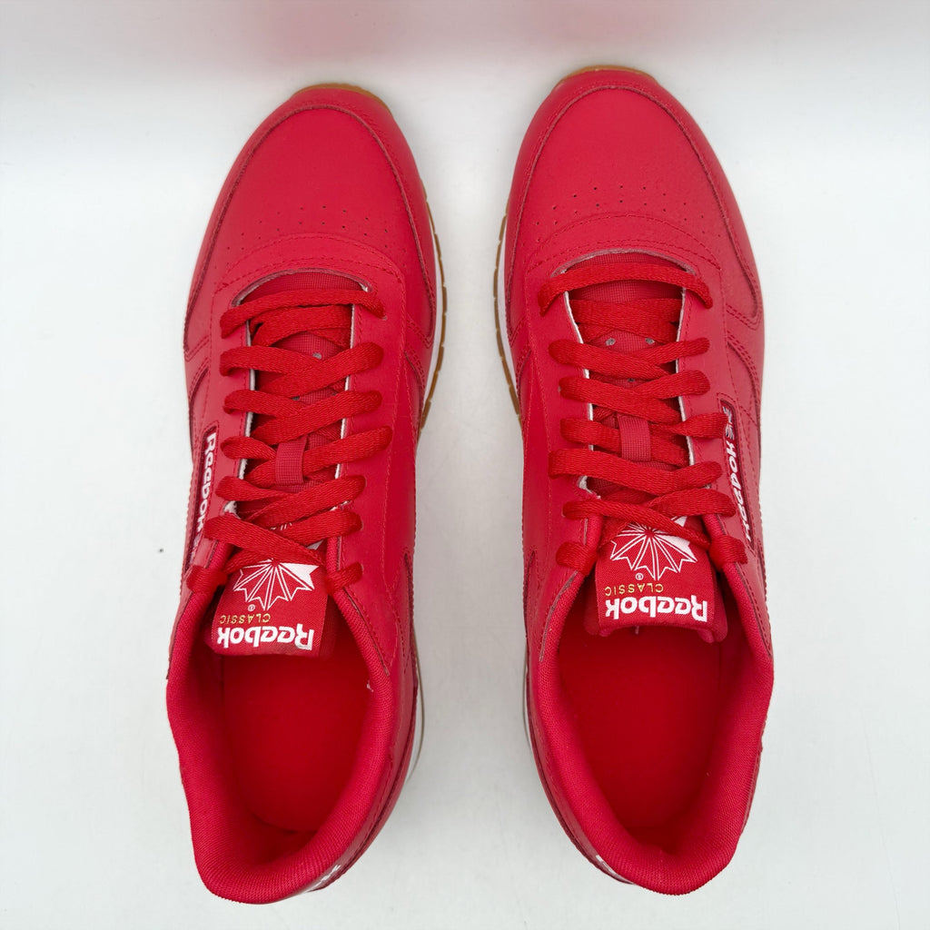 Reebok Mens Classic Sneakers US 11 EU 44.5 Red Leather Athletic NIB