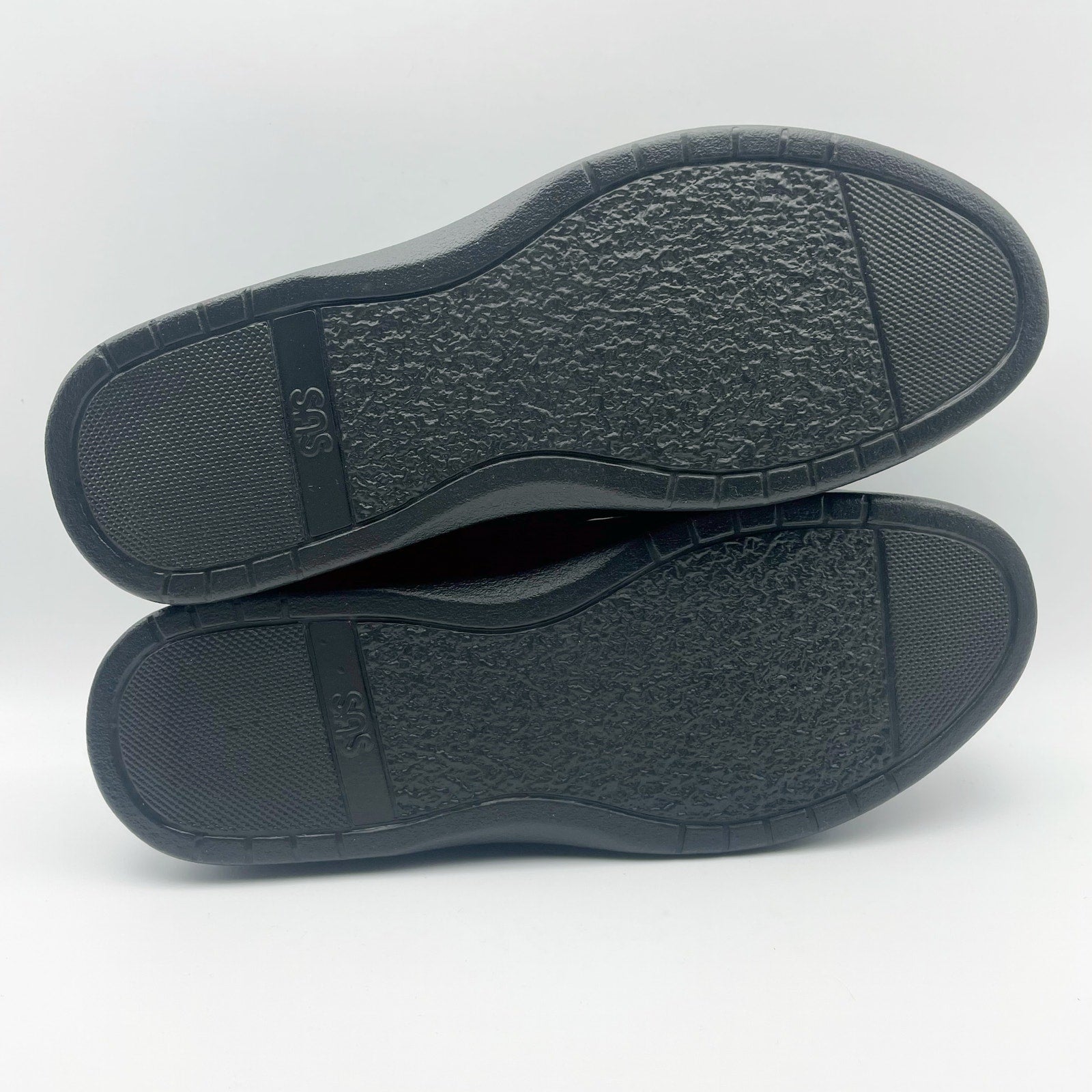 SAS Womens Me Too Adjustable Comfort Shoes US 11.5 WW EU 42 Black Leather NIB