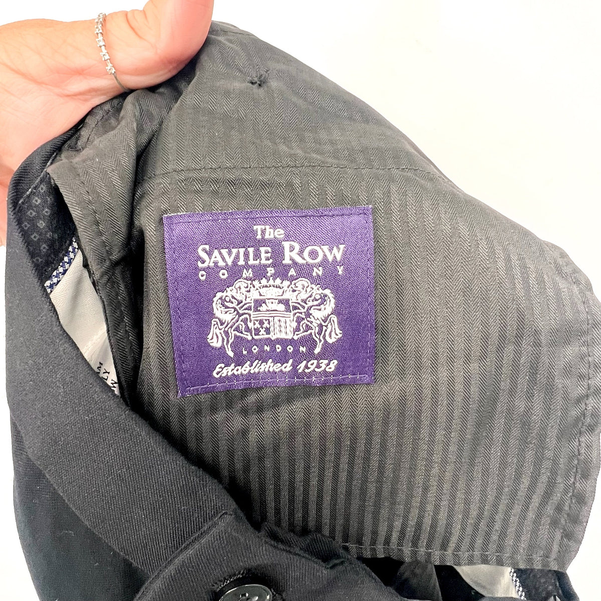 THE SAVILE ROW Mens Berwick Slim Straight Dress Pants 30X30 Black NWOT