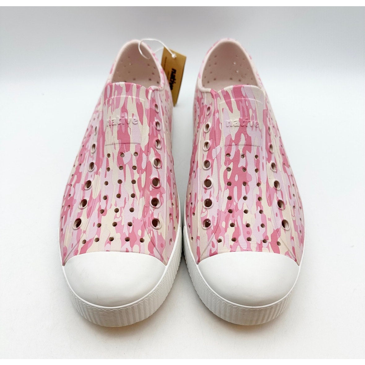 Native Men's Jefferson Slip On Shoes Size 10 Pink White EVA Waterproof NWOB