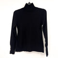 BARDOT Girl's Fine Knit Sweater Size 18 XL Black Long Sleeve Roll Neck NWT